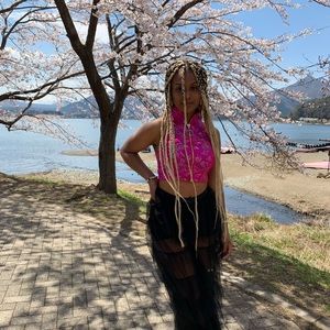 Pink Cherry Blossom Top